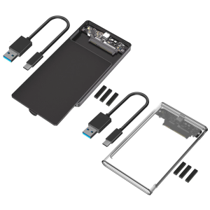 USB C 6Gbps 2.5 Inch III External Enclosure for Up to 6TB Capacity Play ABS Construction