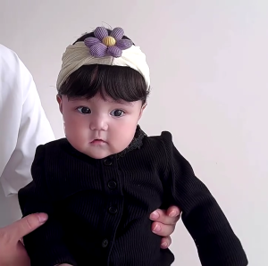 ที่คาดผมวิกผมหน้าม้าลายดอกไม้น่ารักที่คาดผมผมแต่งคอสเพลย์สำหรับทารกแรกเกิดเครื่องประดับผมปีใหม่