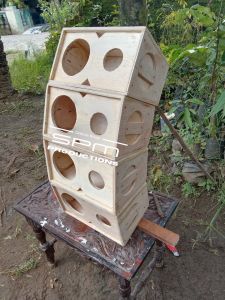 Box Speaker Line Array 4 inch Single Plus Tweeter
