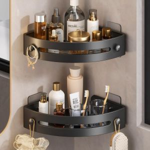 SS- Triangle Shelf Space Bathroom Self-Draining Corner Rack