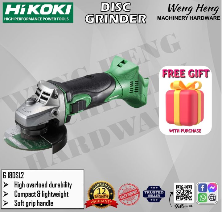 100% Genuine Hitachi/Hikoki (18V Series) Cordless Disc Grinder