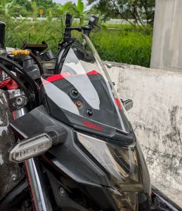 MAXVI VISOR WINDSHIEL TAMENG MOTOR HONDA CB150R LED V2 DAN V3 MODEL JENONG MINI