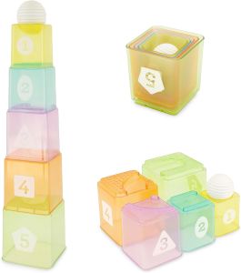 Infantino : Cups & Ball Learning Set - ของเล่นเสริมพัฒนาการเซตถ้วยเรียงชั้น และบอล