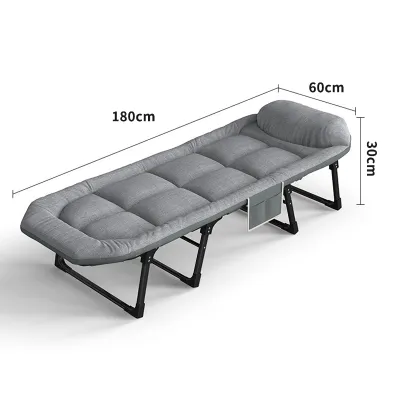Folding single bed office workplace lunch break recliner hospital accompanying bed multifunctional Katil lipat 折叠床 午休床