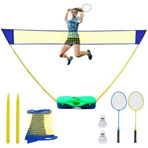 Bộ Chơi Cầu Lông di động Angel Wings Badminton Net FullSet cao cấp lưới 3m (Storage Box)