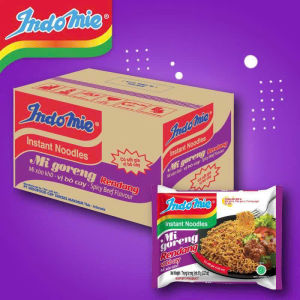 Mì xào khô Indomie Mi Goreng Vị Bò Cay Rendang Thùng/40 Gói (Mì Indonesia Chính Hãng)