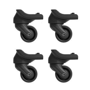 4pcs Suitcase Wheels Replacement Set Easy to Install Ergonomic Luggage Wheels 360 Degree Rotation For Frequent Traveler