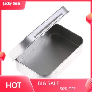 Jacky 95x60x20mm Metal Tin Flip Storage Box Case Organizer For Candy Keys