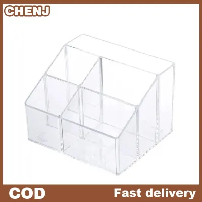 CHENJ Acrylic trong suốt Máy tính để bàn văn phòng phẩm lưu trữ hộp công suất lớn mảnh vỡ phân chia lưu trữ hộp bàn lưu trữ Kệ tổ chức hộp