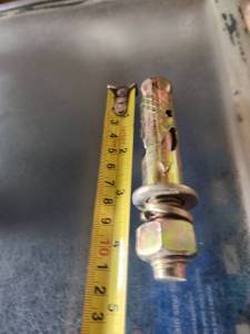 ฺBig size บิ๊ก ไซร์ ใหญ่  พุ๊กเหล็ก 5/8 นิ้ว พุ๊ก เหล็ก ชุบ กันสนิม ปุ๊กเหล็ก พุก ผนังปูน พุ๊ก ยึด แน่น เพลส