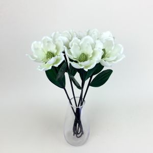 ดอกแมกโนเลีย งานผ้าเคลือบ ดอกไม้ประดิษฐ์เกรดพรีเมี่ยม Artificial magnolia flowers