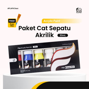 Flap Shoes Care - Repaint Leather Shoe Paint Cat Sepatu Kulit & Sintetis Hitam Permanen Anti Luntur