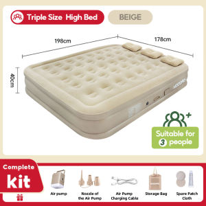 Double Inflatable Mattress Higher/Thicker Quto-inflatable Tent Camping Bed