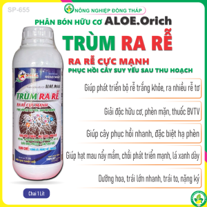 Phân Bón Hữu Cơ ALOE.Orich TRÙM RA RỄ - Giải Độc Phèn Ngộ Độc Hữu Cơ Nở Bụi Đẻ Nhánh Bung Đọt Xanh Lá (Chai 1 lít)