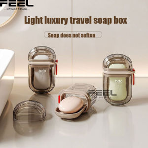 New Travel Soap Box Creative with Lid Sealed Drain Portable Soap Box