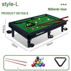 Mini Snooker Table Set Pool Table Billiards Toy Educational Toys for Kids Sport Toy Family Game Toy Gift
