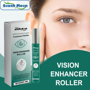 South Moon Vision Enhancer Roller Eye Acupoint Roller Anti-Fatigue Eye Liquid Blurred Vision Discomfort Treatment Swelling Dry Eyes Itching Cloudy Eyeball Cleaning Health Eyesight Care Product Enhanced Vision Improve Eyesight