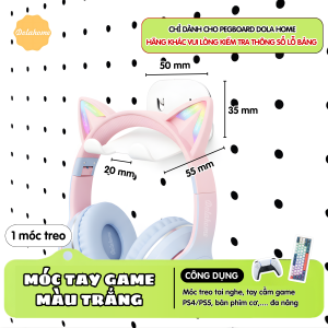 Móc tay game để điện thoại tai nghe chìa khóa Dola Home bằng kim loại cao cấp để điện thoại chắc chắn có lỗ để sạc pin - Phụ kiện bảng Pegboard Dola Home