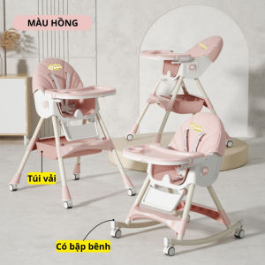 Ghế Ăn Dặm Bập Bênh 2in1 Cho Bé MiniBear Nhật Bản – Gấp Gọn Đa Năng An Toàn Model B1