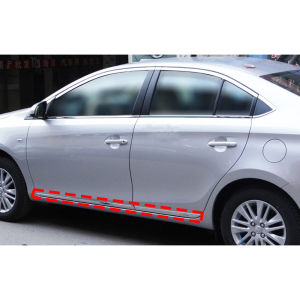 Toyota Vios Door Moulding Chrome Door Protector Flat Body Side Molding Trim For Vios NCP150 (2013-2018) VA Store