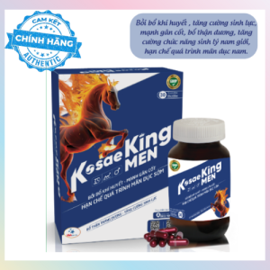 KoseaKing Men Hộp hỗ trợ sức khoẻ nam bổ thận tráng dương Hộp 30 viên