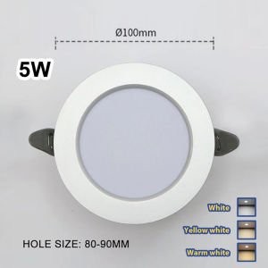 SIV LED Downlight Recessed Pin Lights Panel Ceiling Light 3 Color Temperature 2 Years Warrenty