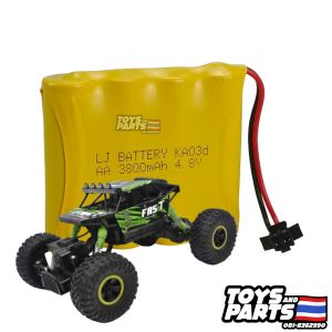 ถ่านรถบังคับ 4.8โวลต์ 3800 มืลลิแอมป์ ปลั๊กแบบสีดำ (SM) มีขนาด 15x50x60 มิลลิเมตร ใช้กับรถบังคับ รถไต่หิน รถHUINA (ส่งจากเมก้าสะพานเหล็ก)