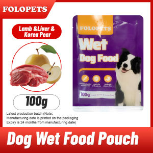 FOLOPETS 100G/430G Dog Wet Food Dog Staple Food Canned Chicken Beef lactoferrin Prebiotics Organic Nutritional Food