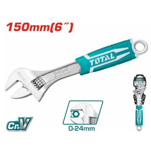 Mỏ lết Total nhiều kích thước tay cầm bọc cao su mỏ lếch cờ lê đa năng tháo mở bulong sữa chữa máy móc - Thinksafe