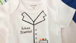Costume Future Scientist Baby Bodysuit Lab Coat Clothing for Baby Boy Doctor Future Scientist Baby Shower Gift Coat for Baby Scientist JI21