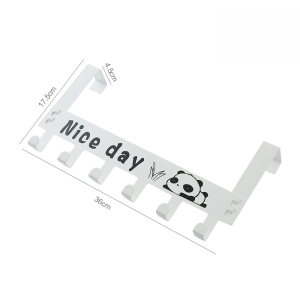 ชั้นวางตะขอในห้องน้ำแบบไม่ต้องตะปูหลังประตู ตะขอแขวนเสื้อผ้าแบบไม่ต้องเจาะบนประตู