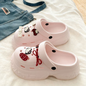 [Free Shipping] Stylish And Cute Clogs Perfect For Students To Wear Outdoors In Summer Versatile Lightweight And Comfortable With Thick EVA Soles