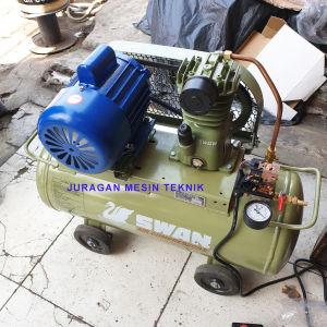 Mesin Kompresor Swan 1/4HP + Penggerak Dinamo Listrik Siap Pakai