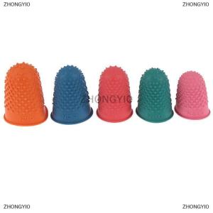 [COD] ZHONGYI0 5 cái đếm nón cao su thimble bảo vệ may quilter đầu ngón tay thủ công