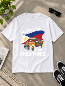 PHJEP01-Philippine JEEP Filipino Pride shirt Cotton Spandex Tshirt for Men and Women Tee Shirts Adults