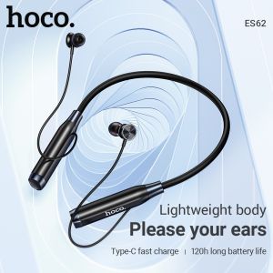 Hoco ES62 Neck Band Bluetooth Earphones 5.3 Magnetic Support TF Card Longtime Standby For All Smartphones
