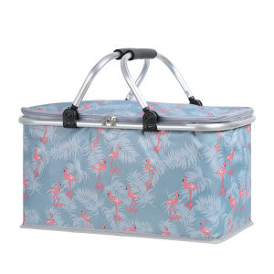[loveme258] Folding Incubator Small Thickened Portable Storage of Food可折叠保温野餐篮