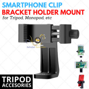 Dudukan Smartphone Clip Rotate 360 Bracket Holder Tripod Monopod