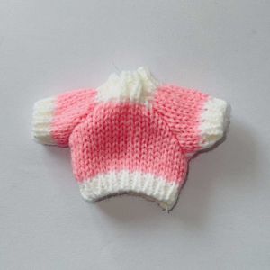 CRNGW Christmas Style Dolls Sweater White/Red/Green Idol Dolls BJD Doll Clothes Sweater Clothes Mini Plush Dolls Clothing for 16cm/17cm Bjd Doll