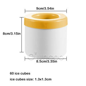 Ouncoo Silicone Ice Cube Mold 60pcs Ice Cube Tray Round Ice Bucket Refrigerator Freeze Ice Maker Creative Ice Cube Mold Space Saving
