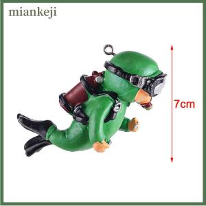 miankeji Kawaii nhựa frogman đồ trang trí hồ cá thú vị nổi trang trí mô phỏng Mini thợ lặn bể cá Phụ kiện hồ cá