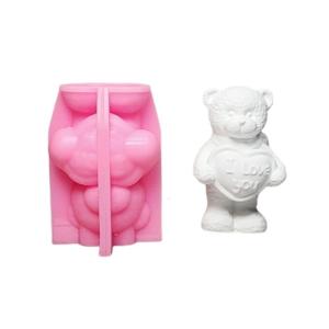 3D Animal Shape Silicone Molds Animal Bear Statue Silicone Molds for Soap Chocolate Candy Fondant Making