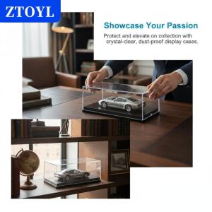 [COD]🔥🔥🔥ZTOYL 1:64 Scale Car Model Display Box Acrylic Hard Cover Transparent Protective Case Dustproof Organizer for Toy Cars