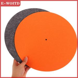 【E-WOITD】 1ชิ้นแผ่นกันลื่นแผ่นรองจานเสียงแผ่นเสียงสำหรับ LP ไวนิลบันทึกเสียงอุปกรณ์ DIY แผ่นแผ่นเสียงหนา Audiophile