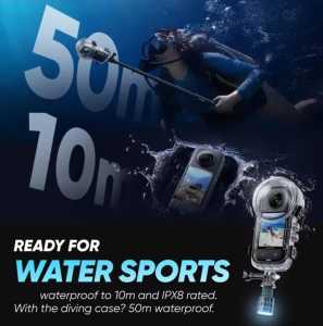Dive Case Invisible Waterproof For Camera Insta 360 X5 Invisible Diving case Kamera
