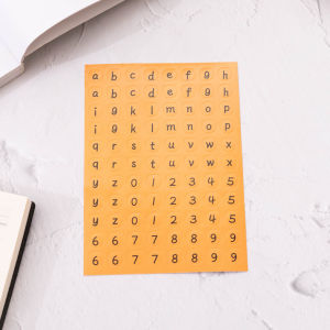 INDO - Numeric Sticker Tulisan Angka / Letter Capital Round Sticker / Stiker Alphabet Warna
