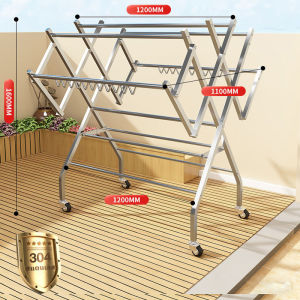 Stainless Steel Foldable Clothes Drying Rack / Clothing Drying Rack / Rak Penyidai Baju Laundry Rack