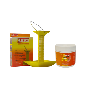 Akita Fly Bait STATION Container ONLY (WITHOUT BAIT INCLUDED)   Effective Fly Killer For Fly Control in Poultry & Other Farms