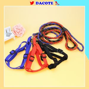 Dây dắt chó mèo đi dạo kèm yếm chắc chắn đủ màu sắc giá rẻ
