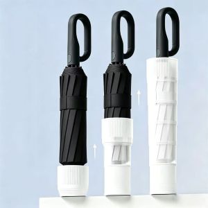 NEXTYOO Wind-Resistant Automatic Umbrella Ergonomic Handle with Waterproof Cover Anti-UV Umbrella Portable Sturdy Ribs Folding Umbrella